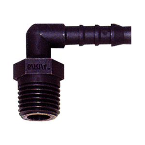 Riegler Winkel-Einschraubstutzen, R 1/4 a., für Schlauch LW 8 mm, PA 6 Riegler Winkel-Einschraubstutzen, R 1/4 a., für Schlauch LW 8 mm, PA 6