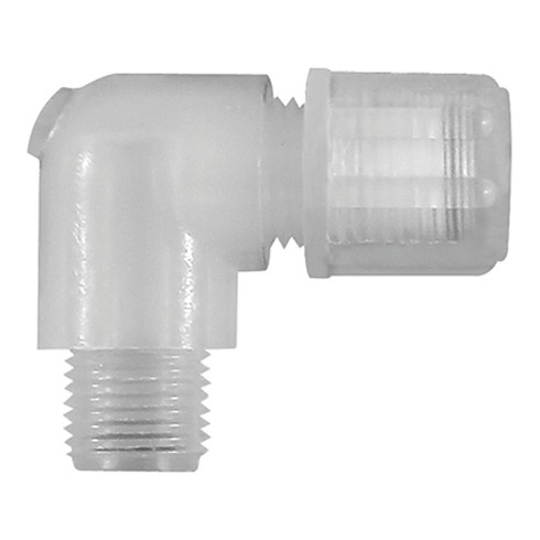 Riegler Winkel-Einschraubverschraubung G 3/8 a., f Schlauch 8/10 mm, PFA