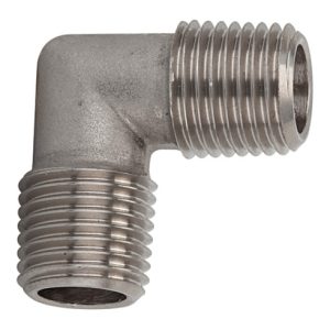 Riegler Winkelstück, außen/außen, R 1/8, Edelstahl 1.4404 Riegler Winkelstück, außen/außen, R 1/8, Edelstahl 1.4404