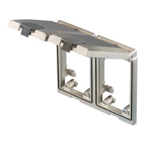 Rittal Einbaurahmen, doppelt mit Metallklappe SZ 2482.330 Rittal Einbaurahmen, doppelt mit Metallklappe SZ 2482.330