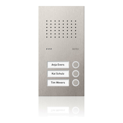 Ritto Türstation Pur Edelstahl Acero Audio, 3WE RGE1810325