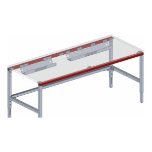 Rocholz 4-fach Steckdose SYSTEM FLEX 61x45x304 mm Befestigung an den Tisch-Funktionsunterzügen