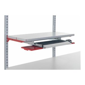 Rocholz Ablageboden mit Tastaturauszug SYSTEM FLEX für Breite 800 mm RAL9006+3003 Rocholz Ablageboden mit Tastaturauszug SYSTEM FLEX für Breite 800 mm RAL9006+3003