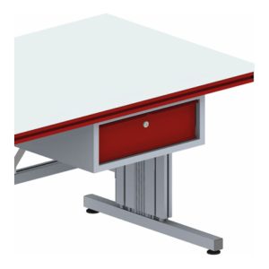 Rocholz Einzel-Hängeschublade SYSTEM FLEX 527x510x200 RAL9006/3003
