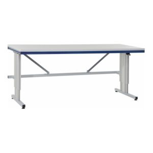 Rocholz Grundtisch mit Elektrohöhenverstellung SYSTEM FLEX 1200x800x720-1120 mm RAL9006/5010