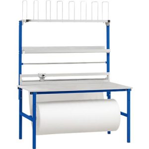 Rocholz Komplett-Packtisch I, inkl. Abrollvorrichtung und Schneidsystem, Arbeitsplatte B 1600 x T 800 mm, bis 100 kg Rocholz Komplett-Packtisch I, inkl. Abrollvorrichtung und Schneidsystem, Arbeitsplatte B 1600 x T 800 mm, bis 100 kg