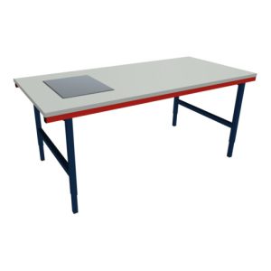 Rocholz Pack- und Arbeitstisch mit Waage SYSTEM 2000 2000x920x690-960 mm Rocholz Pack- und Arbeitstisch mit Waage SYSTEM 2000 2000x920x690-960 mm