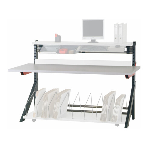Rocholz Pack- und Arbeitstisch MODUL 5000 2000x1040x1330 mm stufenl. höhenverstellbar