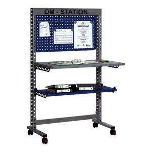 Rocholz QM-Station MODUL 5200 1050x650x1765 mm Metallablage und Infotafel Rocholz QM-Station MODUL 5200 1050x650x1765 mm Metallablage und Infotafel