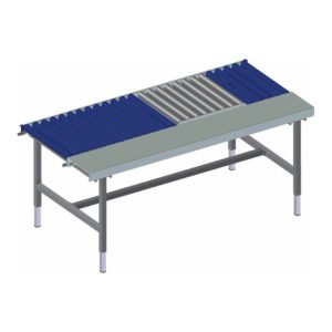 Rocholz Rollenbahntisch mit Arbeitsfläche und Waage SYSTEM 2000 1955x920x710-960 mm Kurbelverstellung Rocholz Rollenbahntisch mit Arbeitsfläche und Waage SYSTEM 2000 1955x920x710-960 mm Kurbelverstellung