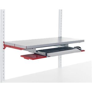 Rocholz Tastaturauszug mit ausziehbarer Mausablage System Flex, B 1000 mm Rocholz Tastaturauszug mit ausziehbarer Mausablage System Flex, B 1000 mm