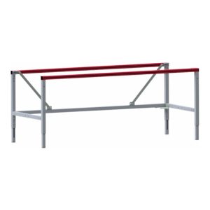 Rocholz Tischgestell M SYSTEM FLEX 1600x800x660-930 mm RAL9006/3003