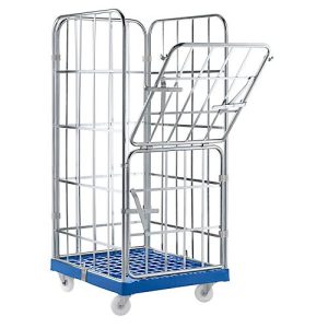 Rollbox, 4-seitig, 724 x 815 x 1640 mm, dunkelblau Rollbox, 4-seitig, 724 x 815 x 1640 mm, dunkelblau