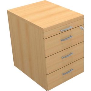 Rollcontainer ARLON OFFICE, B 420 x T 560 x H 585 mm, Buche-Dekor Rollcontainer ARLON OFFICE, B 420 x T 560 x H 585 mm, Buche-Dekor