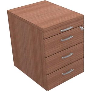 Rollcontainer ARLON OFFICE, B 420 x T 560 x H 585 mm, Nuss Canaletto-Dekor Rollcontainer ARLON OFFICE, B 420 x T 560 x H 585 mm, Nuss Canaletto-Dekor