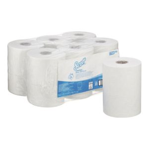 Rollenhandtuch Scott® Control™ 1-lagig weiß L ca.165mxB ca.198mm 6 Rollen/KT Rollenhandtuch Scott® Control™ 1-lagig weiß L ca.165mxB ca.198mm 6 Rollen/KT