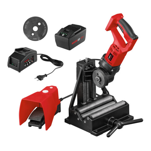Roller Akku-Rohrtrennmaschine Aktions-Set Disc 100 für Rohre bis 110 mm