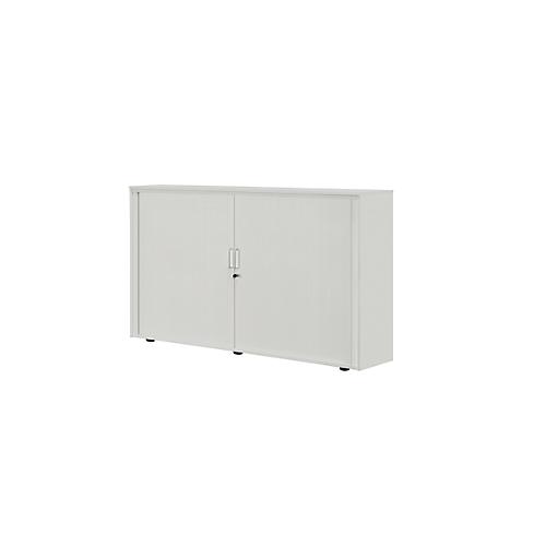 Rollladenschrank, 3 OH, 1teilig, mit Mitteltrennwand, B 1800 mm, silber