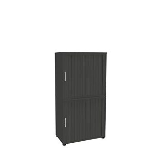 Rollladenschrank, 4 OH, 2teilig, ohne Mitteltrennwand, B 800 mm, graphit Rollladenschrank, 4 OH, 2teilig, ohne Mitteltrennwand, B 800 mm, graphit