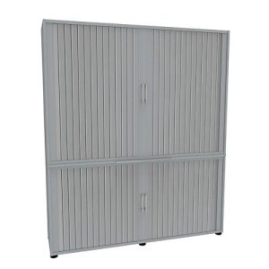 Rollladenschrank, 5 OH, 2teilig, mit Mitteltrennwand, B 1600 mm, lichtgrau Rollladenschrank, 5 OH, 2teilig, mit Mitteltrennwand, B 1600 mm, lichtgrau
