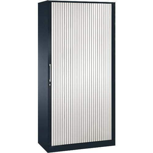Rollladenschrank ASISTO C 3000, 5 Ordnerhöhen, B 1000 mm, anthrazit/weiß