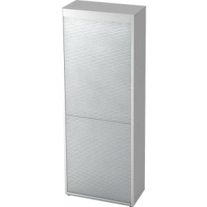 Rollladenschrank TOPAS LINE, vertikal, 6 Ordnerhöhen, lichtgrau Rollladenschrank TOPAS LINE, vertikal, 6 Ordnerhöhen, lichtgrau