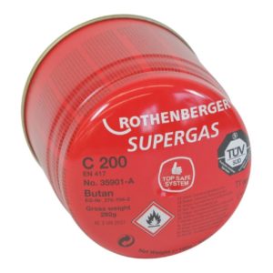 Rothenberger Supergas C 200 TSS mit Sicherheitssystem, Sprachversion A Rothenberger Supergas C 200 TSS mit Sicherheitssystem, Sprachversion A