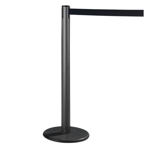 RS-GUIDESYSTEMS® Gurtpfosten GLA 28, anthrazit, Gurt schwarz