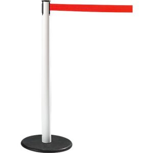 RS-GUIDESYSTEMS® Gurtpfosten GLA 28, weiß, Gurt rot RS-GUIDESYSTEMS® Gurtpfosten GLA 28, weiß, Gurt rot