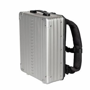 Rucksack-Koffer actiCase, 14 l, B 290 x T 120 x H 390 mm, Aluminium, silber Rucksack-Koffer actiCase, 14 l, B 290 x T 120 x H 390 mm, Aluminium, silber