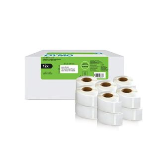 Rücksendeetiketten Dymo® 2177563, 25 x 54 mm, permanenthaftend, Papier, weiß, 12 Rollen mit jeweils 500 Stück Rücksendeetiketten Dymo® 2177563, 25 x 54 mm, permanenthaftend, Papier, weiß, 12 Rollen mit jeweils 500 Stück