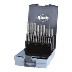 RUKO 21-teiliger Handgewindebohrer-Satz M DIN 352 HSS Co 5 Gewicht 0,67 kg RUKO 21-teiliger Handgewindebohrer-Satz M DIN 352 HSS Co 5 Gewicht 0,67 kg