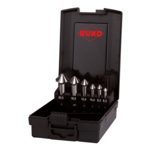 Ruko 6-teiliger ULTIMATECUT Kegel- und Entgratsenker-Satz DIN 335 90° Ø 6,3 – 8,3 – 10,4 – 12,4 – 16,5 – 20,5 mm