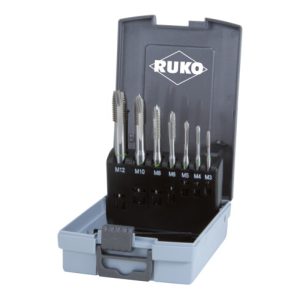 Ruko 7-teiliger Maschinengewindebohrer-Satz HSS Co 5 Form B Ruko 7-teiliger Maschinengewindebohrer-Satz HSS Co 5 Form B