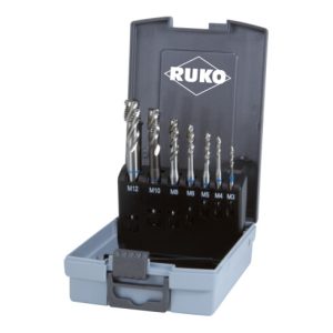 RUKO Maschinengewindebohrerset DIN371/376 Form C M3-M12 7tlg.HSS RUKO Maschinengewindebohrerset DIN371/376 Form C M3-M12 7tlg.HSS
