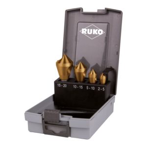 RUKO Querlochsenkersatz 2-5/5-10/10-15/15-20mm HSS-TiN 4 tlg. Ku.-Kassette RUKO Querlochsenkersatz 2-5/5-10/10-15/15-20mm HSS-TiN 4 tlg. Ku.-Kassette