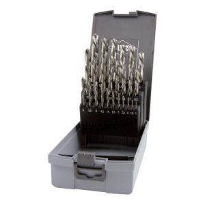 RUKO Spiralbohrersatz DIN 338 Typ N HSS G in Kunststoffkassette (ABS) linksschneidend 25-teilig RUKO Spiralbohrersatz DIN 338 Typ N HSS G in Kunststoffkassette (ABS) linksschneidend 25-teilig