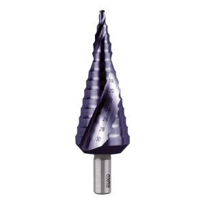 RUKO Stufenbohrer HSS-TiAlN, spiralgenutet mit Kreuzanschliff Größe Nr. 2 RUKO Stufenbohrer HSS-TiAlN, spiralgenutet mit Kreuzanschliff Größe Nr. 2