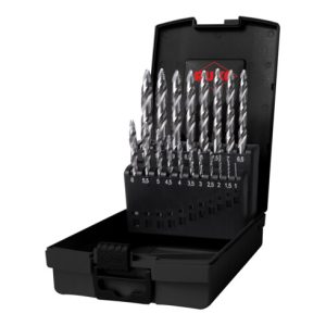 Ruko ULTIMATECUT Spiralbohrer-Satz DIN 338 Typ FLOWSTEP Spitze, HSS-G in ABS-Kunststoffkassette – 19 tlg. Ruko ULTIMATECUT Spiralbohrer-Satz DIN 338 Typ FLOWSTEP Spitze, HSS-G in ABS-Kunststoffkassette – 19 tlg.