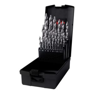 Ruko ULTIMATECUT Spiralbohrer-Satz DIN 338 Typ FLOWSTEP Spitze, HSS-G in ABS-Kunststoffkassette – 25 tlg. Ruko ULTIMATECUT Spiralbohrer-Satz DIN 338 Typ FLOWSTEP Spitze, HSS-G in ABS-Kunststoffkassette – 25 tlg.