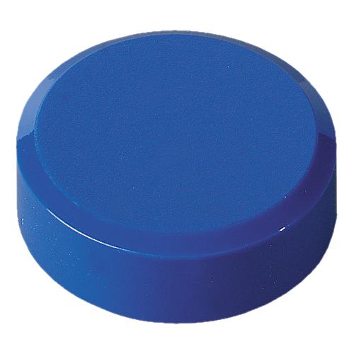 Rundmagnete MAUL, Kunststoff & Metall, Feinstruktur, Haftkraft 170 g, ø 15 x 7,5 mm, blau, 20 Stück