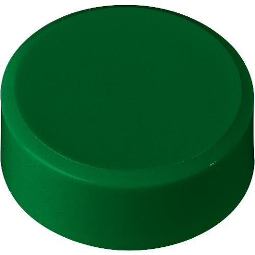 Rundmagnete MAUL, Kunststoff & Metall, Feinstruktur, Haftkraft 2 kg, ø 33 x 14 mm, grün, 20 Stück