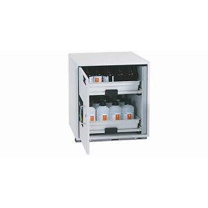 Säuren- und Laugen-Unterbauschrank asecos SL-CLASSIC-UB, Flügeltür, Anschlag links, Front Lichtgrau, B 590 x T 570 x H 600 mm Säuren- und Laugen-Unterbauschrank asecos SL-CLASSIC-UB, Flügeltür, Anschlag links, Front Lichtgrau, B 590 x T 570 x H 600 mm