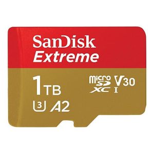 SanDisk Extreme – Flash-Speicherkarte (microSDXC-an-SD-Adapter inbegriffen) – 1 TB – A2 / Video Class V30 / UHS-I U3 / Class10 – microSDXC UHS-I SanDisk Extreme – Flash-Speicherkarte (microSDXC-an-SD-Adapter inbegriffen) – 1 TB – A2 / Video Class V30 / UHS-I U3 / Class10 – microSDXC UHS-I