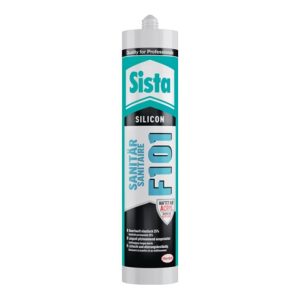 Sanitärsilikon F101 transp.300 ml Kartusche SISTA Sanitärsilikon F101 transp.300 ml Kartusche SISTA