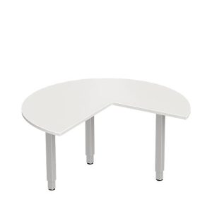 Schäfer Shop Genius Ansatztisch PLANOVA ergoSTYLE, 3/4 Kreis, Ansatz rechts oder links, lichtgrau/weißalu Schäfer Shop Genius Ansatztisch PLANOVA ergoSTYLE, 3/4 Kreis, Ansatz rechts oder links, lichtgrau/weißalu