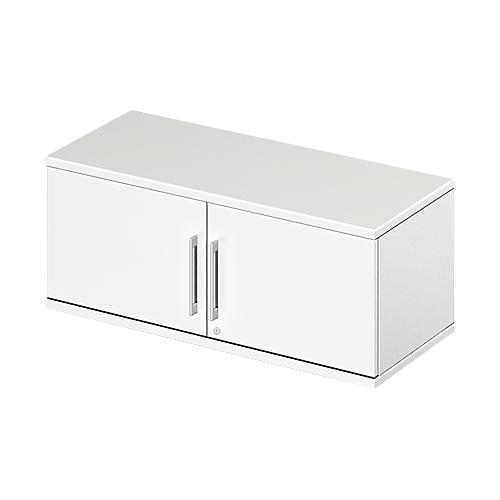Schäfer Shop Genius Aufsatz-Flügeltürenschrank TETRIS WOOD, 1 OH, B 1000, weiß