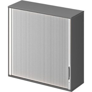 Schäfer Shop Genius Aufsatz-Querrolladenschrank TETRIS WOOD, 3 OH, B 1200 x T 421 x H 1110 mm, graphit Schäfer Shop Genius Aufsatz-Querrolladenschrank TETRIS WOOD, 3 OH, B 1200 x T 421 x H 1110 mm, graphit