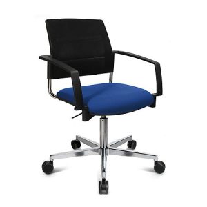 Schäfer Shop Genius Besucherstuhl SSI Proline Visit S3+, Netzrückenlehne, Universalrollen, blau/schwarz Schäfer Shop Genius Besucherstuhl SSI Proline Visit S3+, Netzrückenlehne, Universalrollen, blau/schwarz
