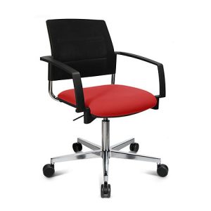 Schäfer Shop Genius Besucherstuhl SSI Proline Visit S3+, Netzrückenlehne, Universalrollen, rot/schwarz Schäfer Shop Genius Besucherstuhl SSI Proline Visit S3+, Netzrückenlehne, Universalrollen, rot/schwarz